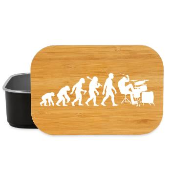 Drummer Evolution Drums for Men - Lunch Box - black - Front