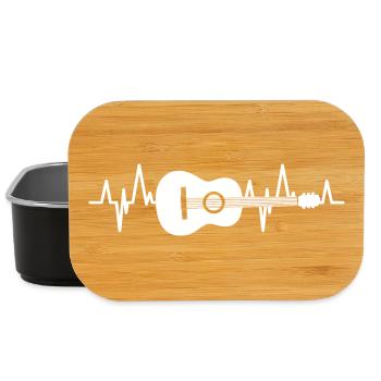 Guitar Heartbeat - Lunch Box - black - Front