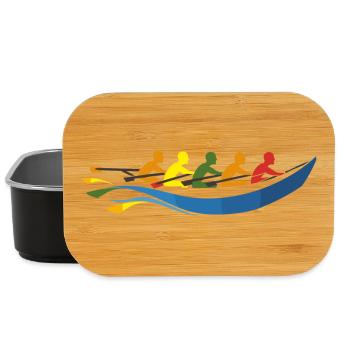 Rowing Team Comic Look - Lunch Box - black - Front