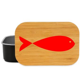 PÂQUES.POISSON. POISSON D'AVRIL. VACANCES. ETE - Boîte à goûter - noir - Devant