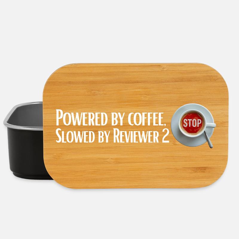 Powered by coffee, Slowed by Reviewer 2 - Lunch Box - black