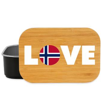 Norway - Love - Norge - Liebe - Norwegen - Lunch Box - black - Front