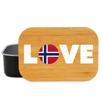 Norway - Love - Norge - Liebe - Norwegen - Lunch Box - black - Front