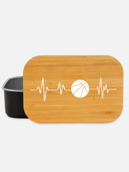 Battement de cœur ballon de basketball - Boîte à goûter - noir