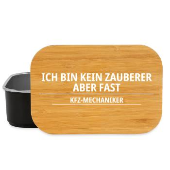 KFZ-Mechaniker – Kein Zauberer, aber fast - Lunch Box - Schwarz - Vorne