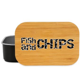 Fish and Chips Rétro Râpeuse - Boîte à goûter - noir - Devant
