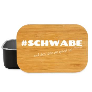 Des Gottes schönste Gabe ist der Schwabe - Lunch Box - Schwarz - Vorne