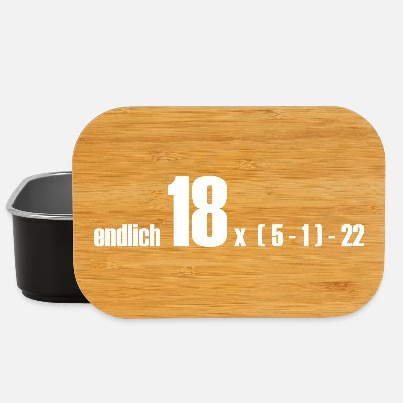endlich 18 oder doch 50? - Lunch Box - Schwarz