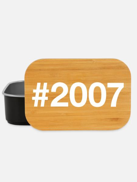 2007 Hashtag 19 Jahre 19. Geburtstag - Lunch Box - Schwarz