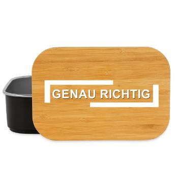 Abstraktes Farbenspiel Motiv - Lunch Box - Schwarz - Vorne