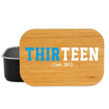 13th Birthday 2026 Thirteen Teen Gift Idea - Lunch Box - black - Front
