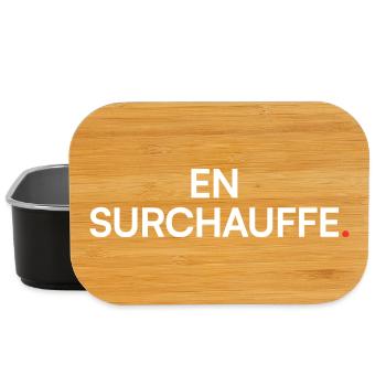 En surchauffe humour fatigue travail - Boîte à goûter - noir - Devant