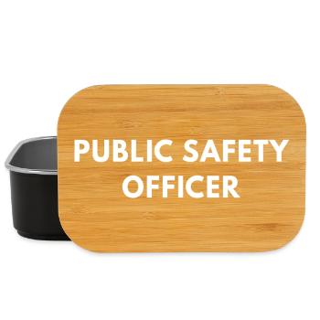 public safety officer - Lunch Box - black - Front