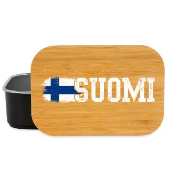 Typographie du drapeau de la Croix de Suomi - Boîte à goûter - noir - Devant