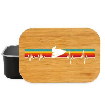 Sole Pulse auf Retro-Streifen - Lunch Box - Schwarz - Vorne