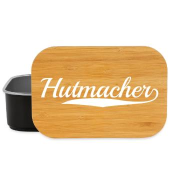 Hutmacher Modisten Beruf weiss - Lunch Box - Schwarz - Vorne