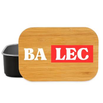 (ICH FRAGE MICH) BALEC Gift Man Humor Original - Lunch Box - Schwarz - Vorne