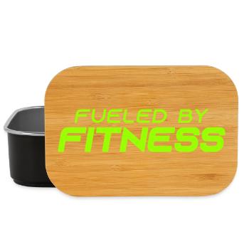 Alimenté par la forme physique - Sport - Salle de sport - Athlétisme - Boîte à goûter - noir - Devant
