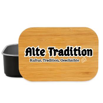 Alte Tradition – Kultur & Geschichte - Lunch Box - Schwarz - Vorne
