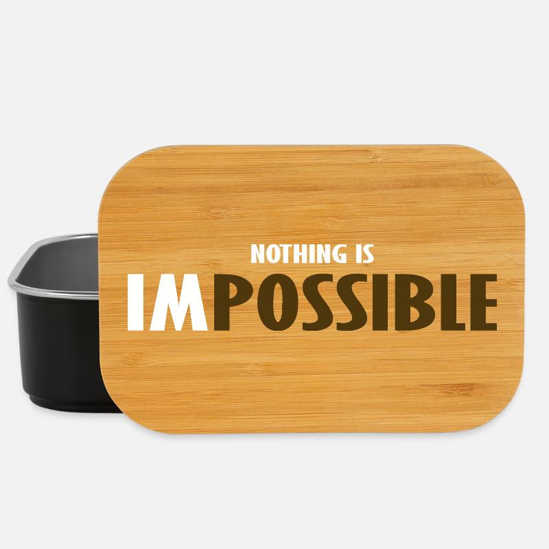NO THING IS IMPOSSIBLE  - Boîte à goûter - noir