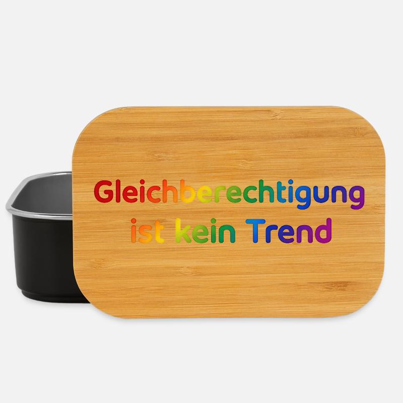 Gleichberechtigung ist kein Trend Regenbogen - Lunch Box - Schwarz