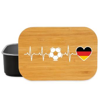 Heartbeat Allemagne – Conception de puissance footballistique - Boîte à goûter - noir - Devant