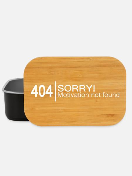 404 Sorry Motivation not found. - Lunch Box - Schwarz
