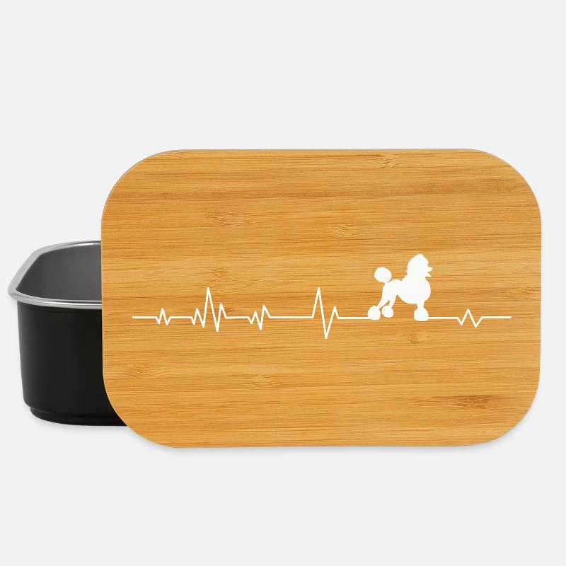 Hund Pudel - Lunch Box - Schwarz