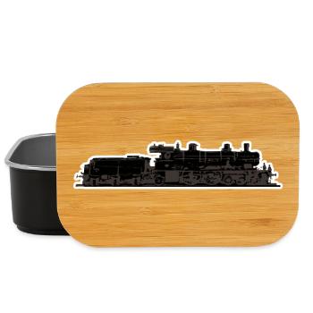 Train de locomotives - Boîte à goûter - noir - Devant