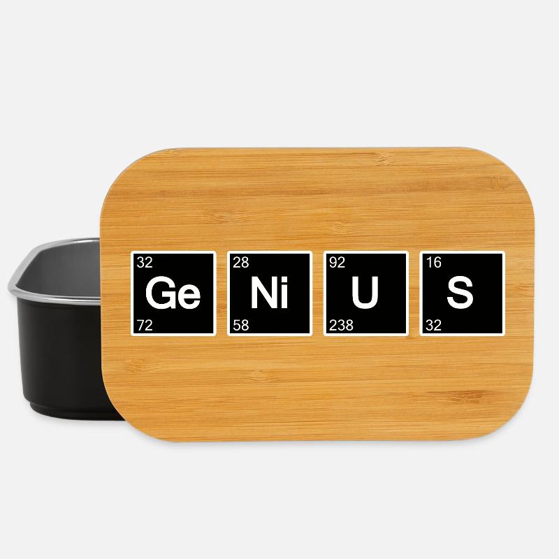 Genius Geek science (Noir) - Boîte à goûter - noir