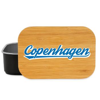 Copenhagen Lettering Blue-White Graphic - Lunch Box - black - Front