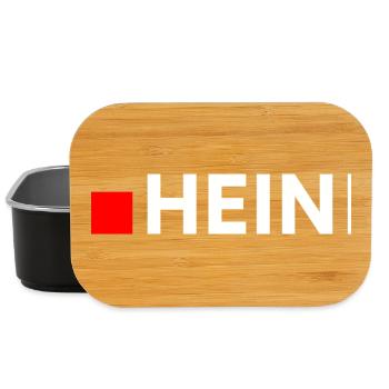 HEIN | Minimalistische, lustige Reaktion - Lunch Box - Schwarz - Vorne