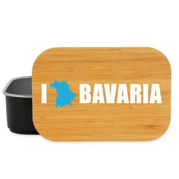 I love Bavaria Bayern - Lunch Box - black - Front