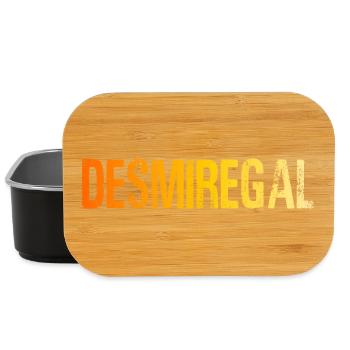Motif de nature imaginatif dans des tons de terre - Boîte à goûter - noir - Devant