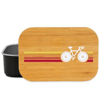 Vélo rétro sur des bandes Sunset - Boîte à goûter - noir - Devant