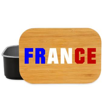 Conception du drapeau de la France - Boîte à goûter - noir - Devant