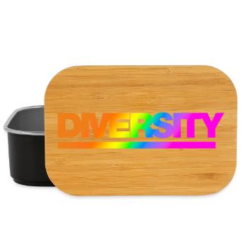Typo Diversity Rainbow - Lunch Box - black - Front