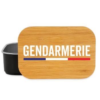Gendarmerie France Emblème Détaillé - Boîte à goûter - noir - Devant