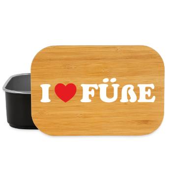 I love feet - Lunch Box - black - Front