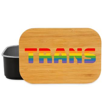 Regenbogen Trans - Lunch Box - Schwarz - Vorne