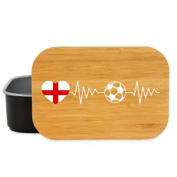 England Football Heartbeat - Lunch Box - black - Front