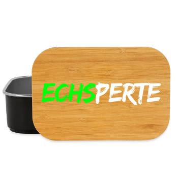 Echsperte - expert, funny pun - Lunch Box - black - Front