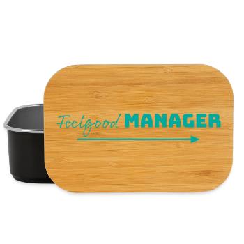 Design Feelgood Manager menthe arrow - Boîte à goûter - noir - Devant