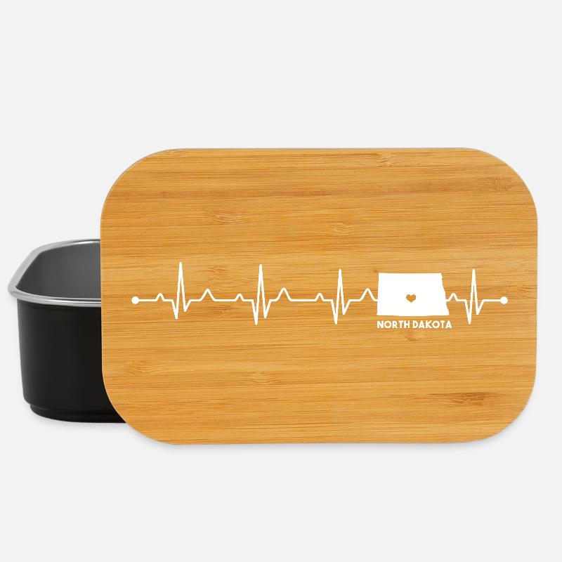 North Dakota Is Calling And I Must Go State Pride - Lunch Box - black