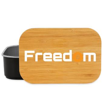 Orange Bitcoin Freedom - Lunch Box - Schwarz - Vorne