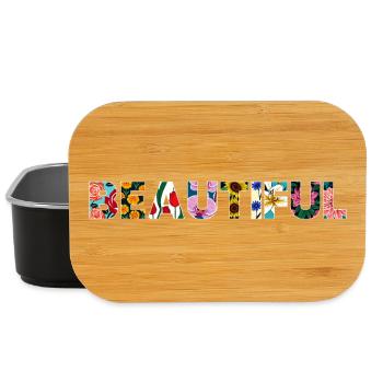 Wunderschön blühend - Lunch Box - Schwarz - Vorne