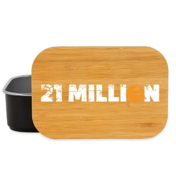 21 Million Bitcoin - Lunch Box - Schwarz - Vorne