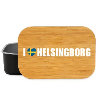 I love Helsingborg Schweden - Lunch Box - Schwarz - Vorne