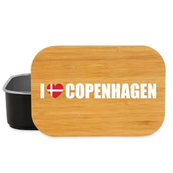 I love Copenhagen Dänemark Kopenhagen - Lunch Box - Schwarz - Vorne