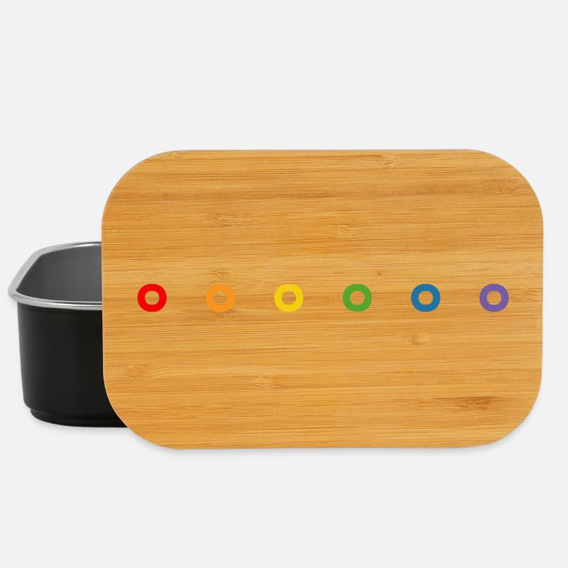 LGBT rainbow donuts LGBT lgbtqi queer - Lunch Box - black